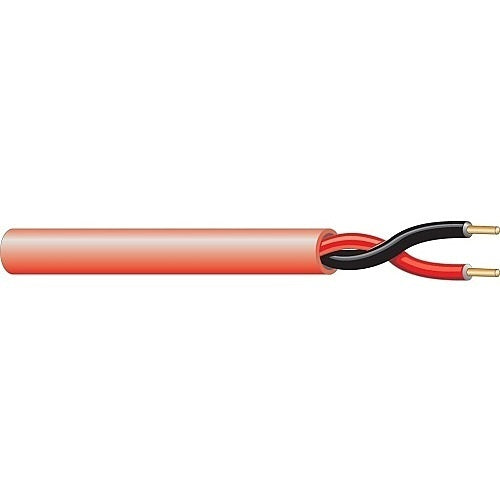 West Penn Wire 998RD1000 | Fire Alarm Cable, 12 AWG, 2-Conductor, Solid Bare Copper, 1000 ft