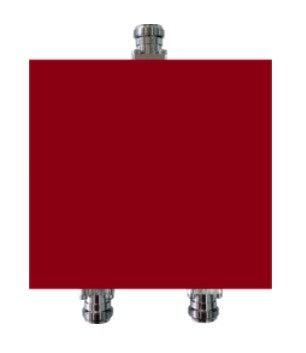 Westell Inc CV04-500-629 | Power Splitter, 1 Input N-Type Female, 2 Outputs N-Type Female, Red, IP65
