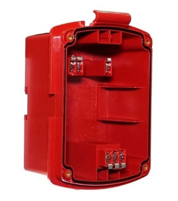 Wheelock EL4XBB-R | Surface Backbox, Red