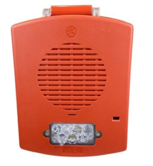 Wheelock EL4XSPST-FR | Eluxa NEMA 4X Speaker Strobe, Red, Clear Lens, FIRE Lettering