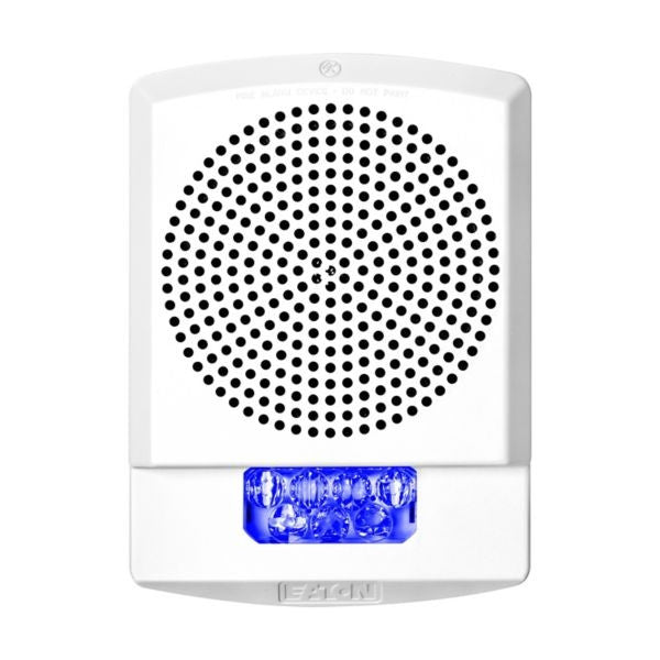 Wheelock ELMTSW-NB | Multitone Fire Horn Strobe 24V (White, Blue Lens, No Lettering)