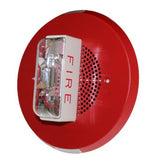 Wheelock ET90-24MCC-FR - HORN - SPEAKER STROBE 1/8-8W RED