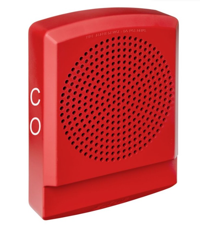 Wheelock LFHNKR3-CO - STROBE - LF HN, RED, WALL, 24V, CO