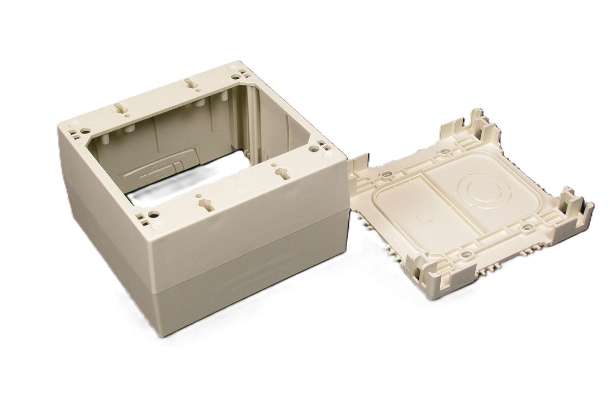 Wiremold 2344-2-WH | 400/800/2300/2300D Two-Gang Extra Deep Device Box Fitting