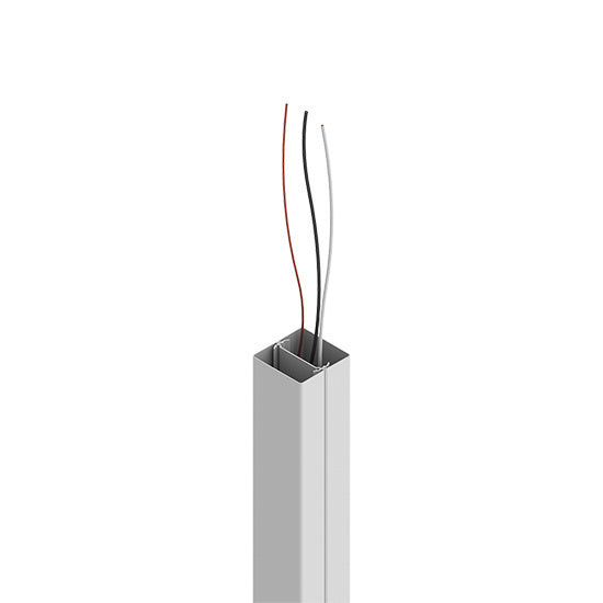 Wiremold 25DTP-412WH | 25DTP Series Tele-Power Pole, 12 ft, White
