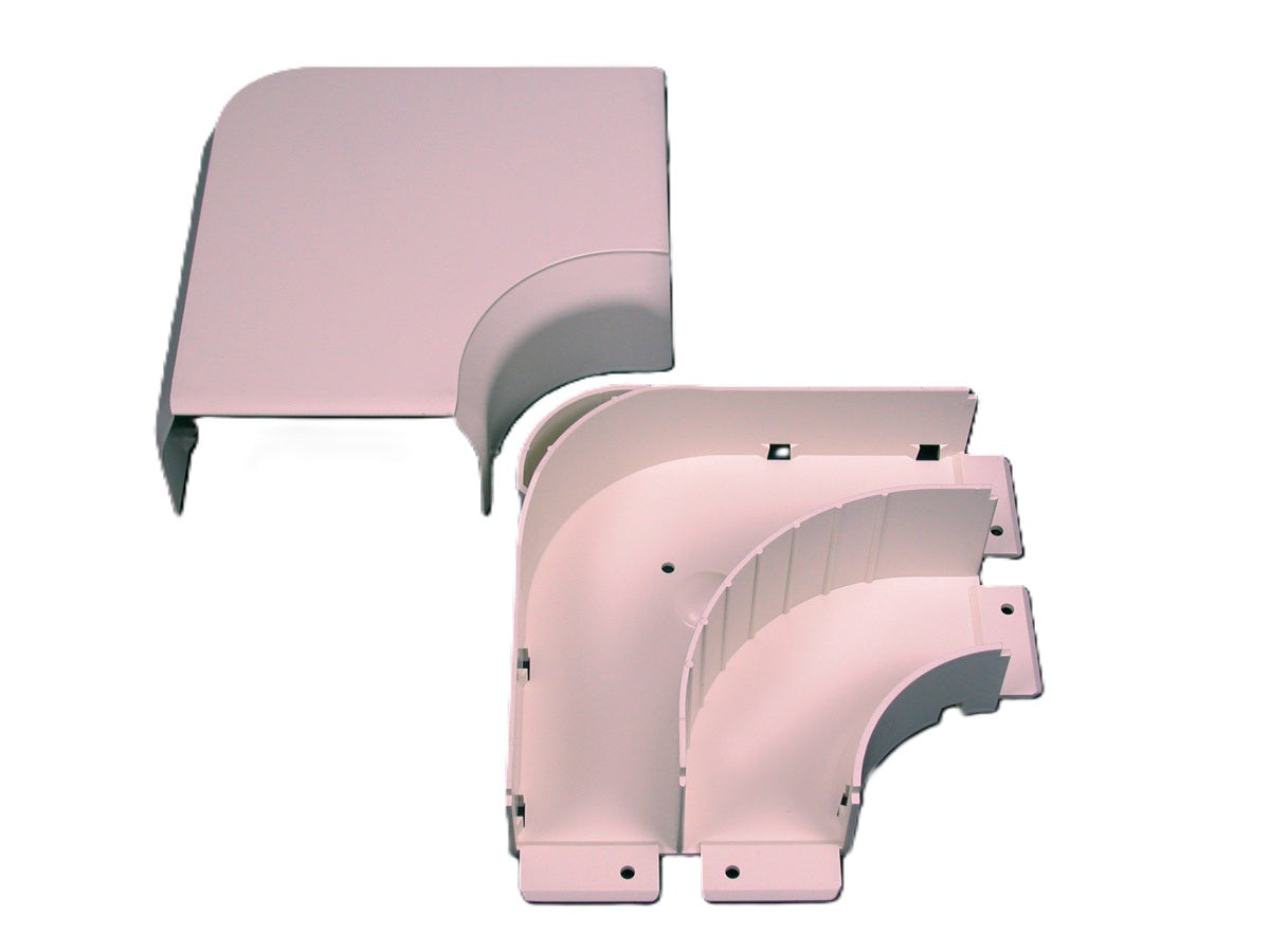 Wiremold 40N2F11V | CableSmart 40N2 Radiused Full Capacity Flat Elbow Fitting