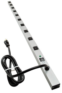 Wiremold 4810ULBD20R | Multi-Outlet Strip, 48 in, Gray, (10) 5-20R Receptacles