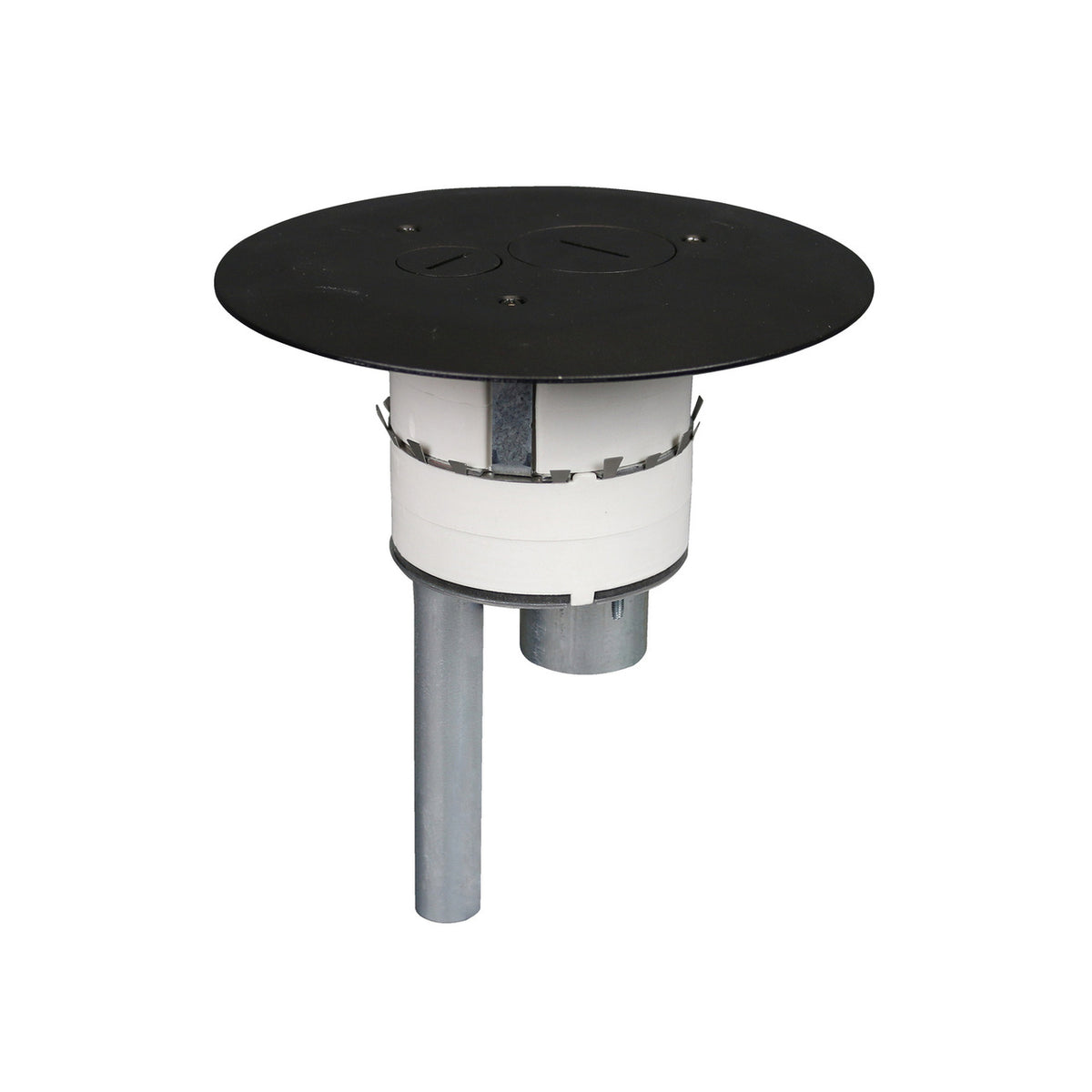 Wiremold 4FFATC15BK | 4 in Furniture Feed Poke-Thru Assembly, Black