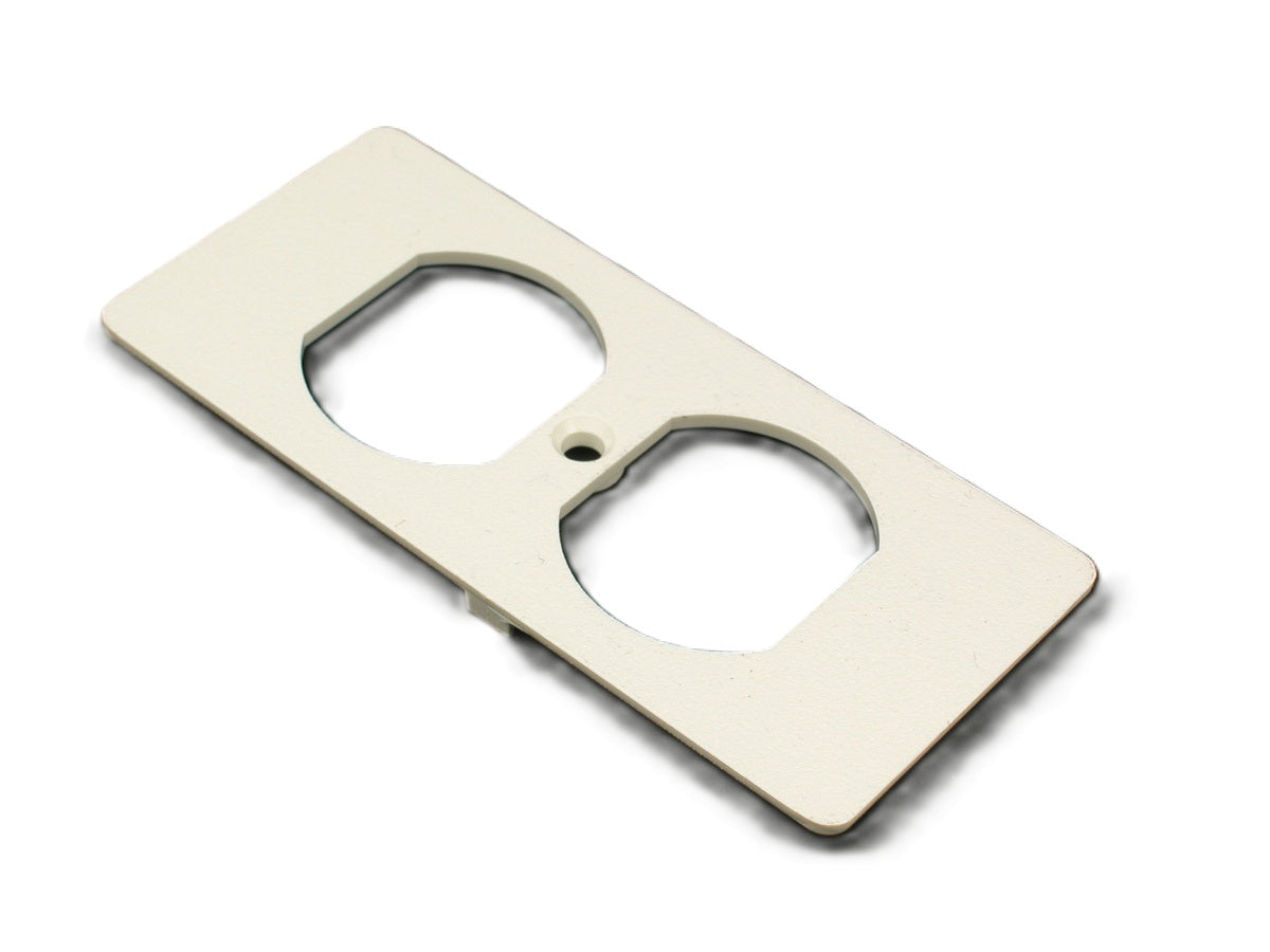 Wiremold 5507D-WH | 5500 Duplex Recptacle Faceplate Fitting