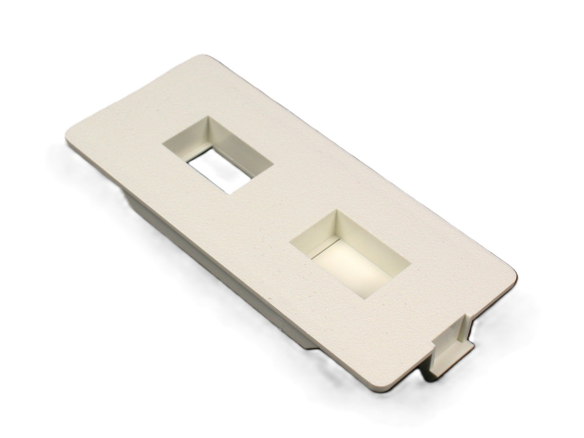 Wiremold 5507FRJ | 5500 Flush Dual RJ Connector Faceplate Fitting