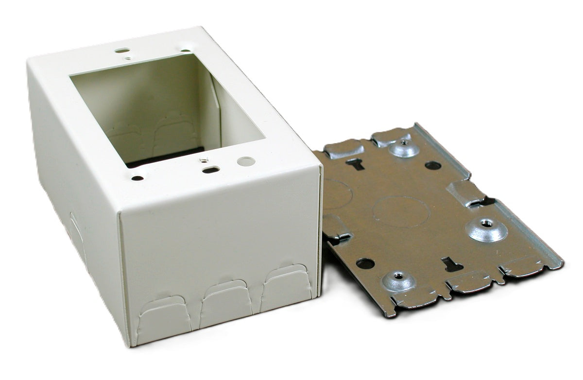 Wiremold 5744SWH | 500/700 Single-Gang Deep Switch and Receptacle Box Fitting