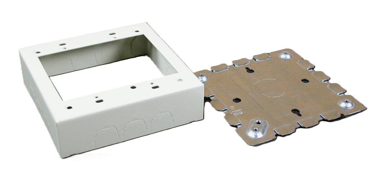 Wiremold 5748-2WH | 500/700 Two-Gang Switch and Receptacle Box Fitting