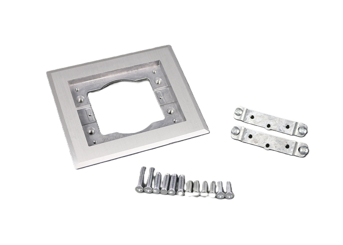 Wiremold 818TCAL | Omnibox Single Gang Rectangular Aluminum Carpet/Tile Flange