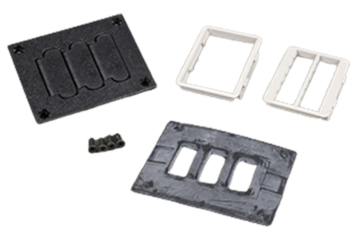 Wiremold 829PFLRT-BLK | Communications Cover Plate