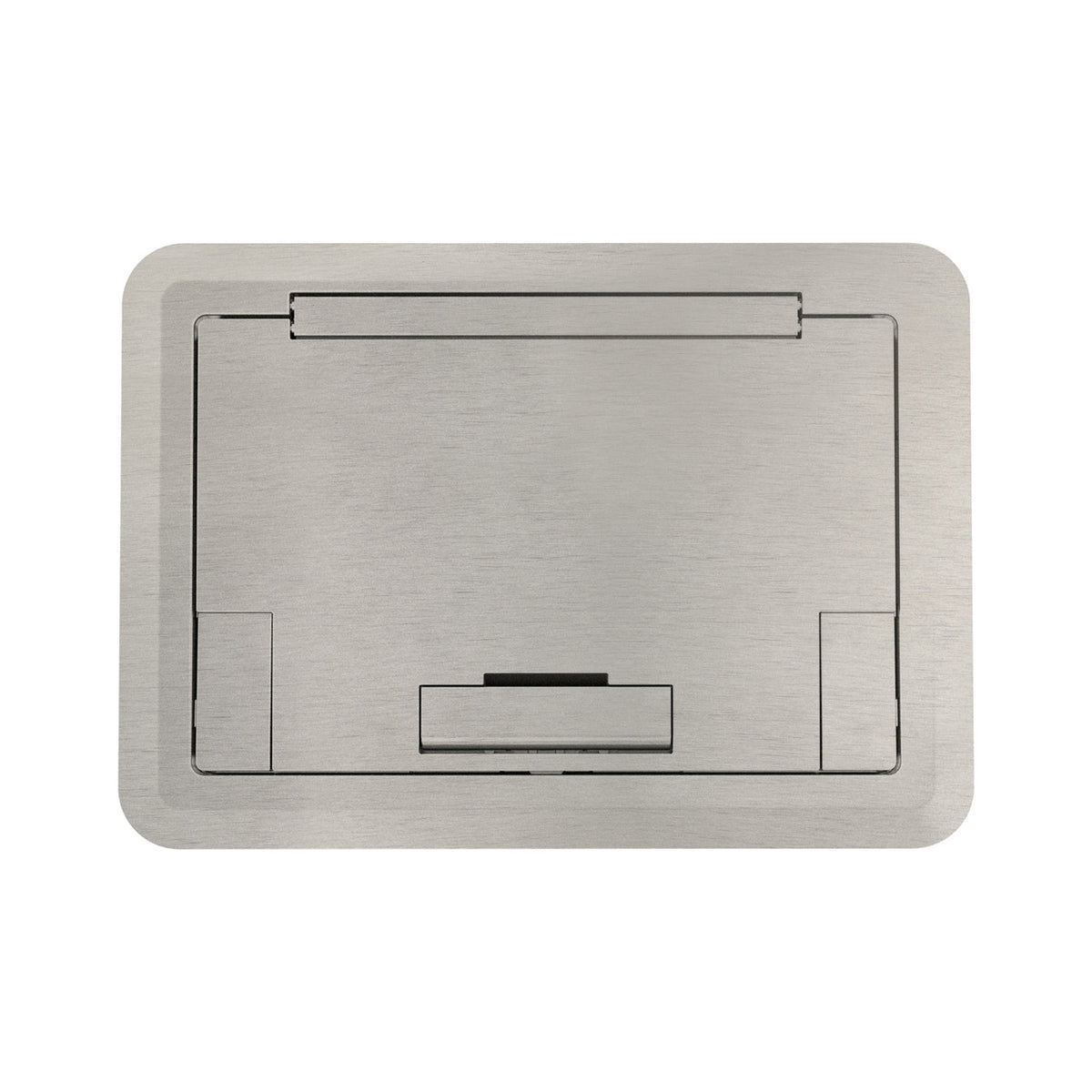 Wiremold EFB45BTCSN | Evolution Floor Box Surface Cover, Solid Lid, Satin Nickel