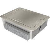 Wiremold EFB6810BTSN | Evolution Floor Box Flush Cover, Solid Lid, Satin Nickel