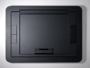 Wiremold EFB6810CTBKTR | Evolution Floor Box Flush Cover with Floor Insert, Black, Tamper-Resistant