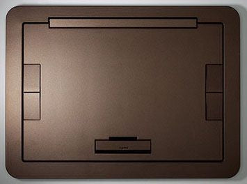 Wiremold EFB6810CTBZTR | Evolution Floor Box Flush Cover with Floor Insert, Bronze, Tamper-Resistant