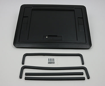 Wiremold EFB6810CTCBK | Evolution Floor Box Surface Cover with Floor Insert, Black