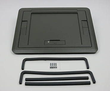 Wiremold EFB6810CTCGY | Evolution Floor Box Surface Cover with Floor Insert, Gray
