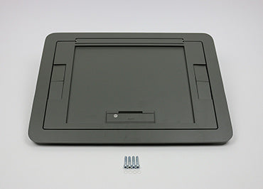 Wiremold EFB6810CTGYTR | Evolution Floor Box Flush Cover with Floor Insert, Gray, Tamper-Resistant