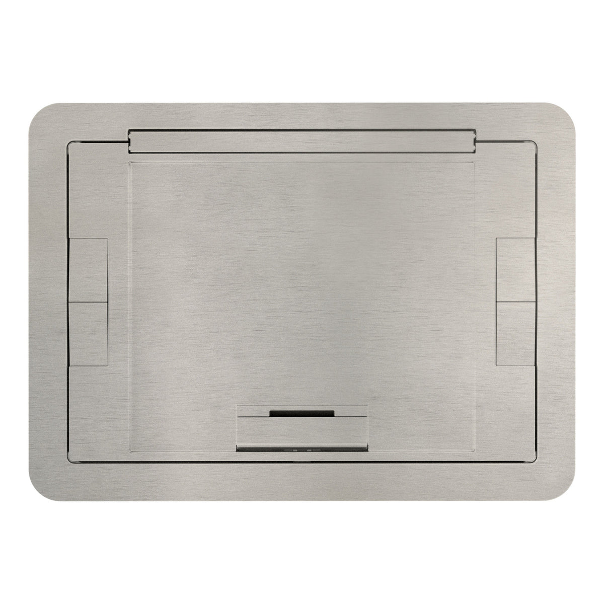 Wiremold EFB6810CTSNTR | Evolution Floor Box Flush Cover with Floor Insert, Satin Nickel, Tamper-Resistant