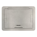Wiremold EFB6810CTSNTR | Evolution Floor Box Flush Cover with Floor Insert, Satin Nickel, Tamper-Resistant