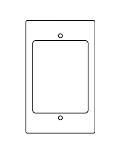 Wiremold RFB119-RT | RFB9 and RFB11 Series Communication Device Plate