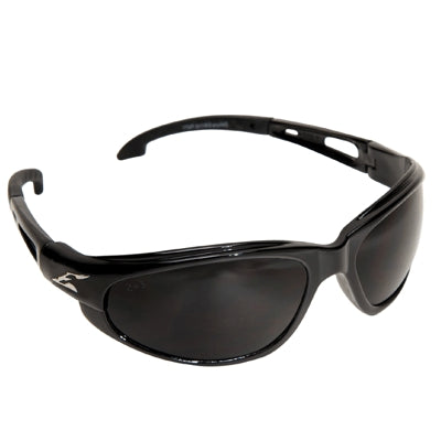 Wolf Peak TSM216 | Edge Dakura Safety Glasses, Black Frame, Polarized Smoke Hardcoat Lens