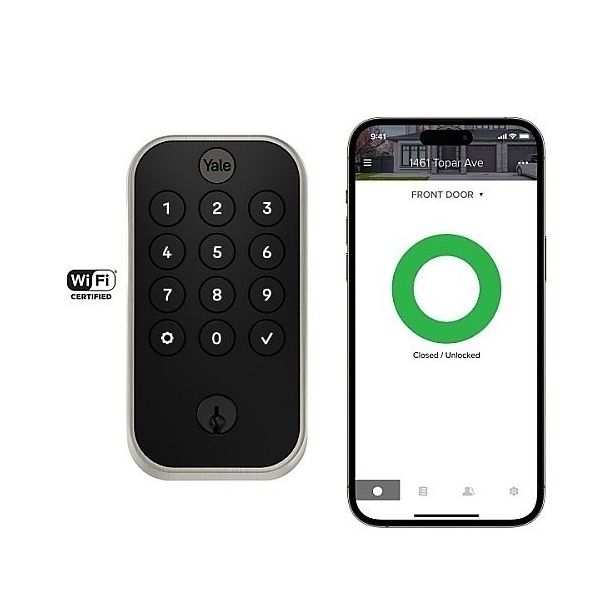 Yale Residential YRD614-WF1-619 | Pro 2 Keypad with WiFi, Satin Nickel
