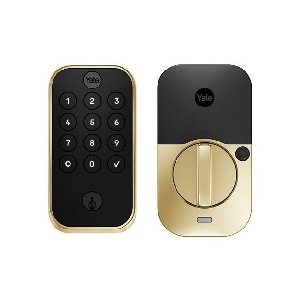 Yale Residential YRD614-ZW2-P05 | Pro 2 Keypad with Z-Wave Plus, Polished Brass