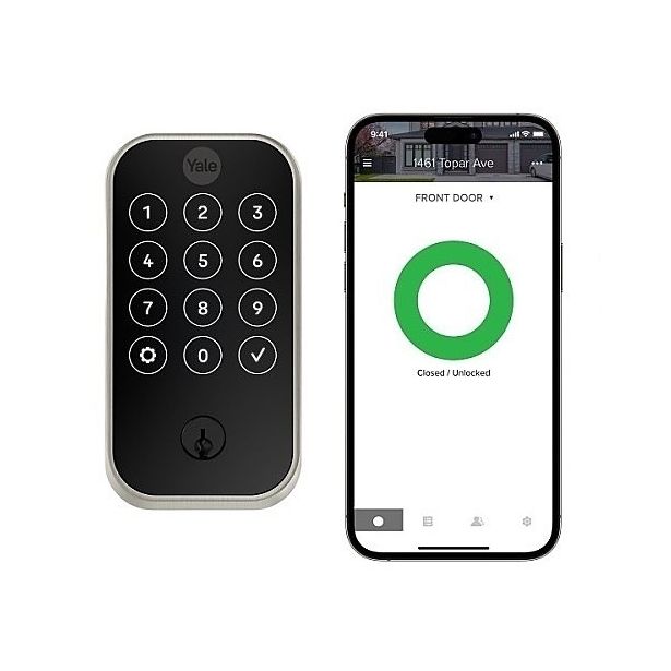Yale Residential YRD624-WF1-619 | Pro 2 Touchscreen Keypad Lock with WiFi, Satin Nickel