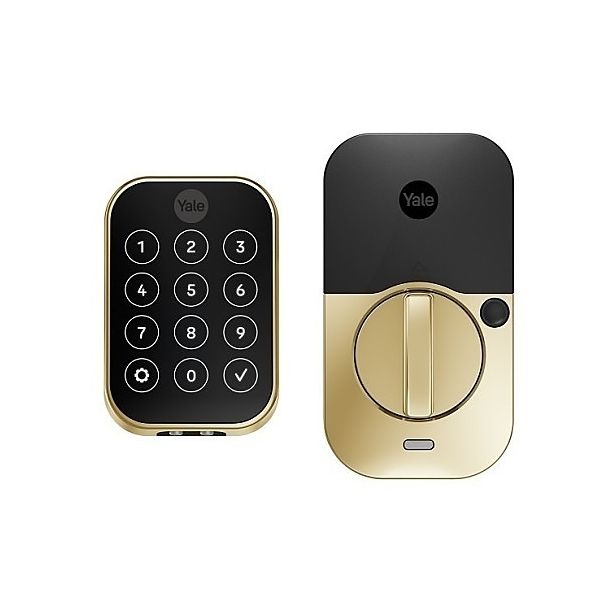 Yale Residential YRD654-ZW2-P05 | Pro 2 Key-Free Touchscreen with Z-Wave, Polished Brass