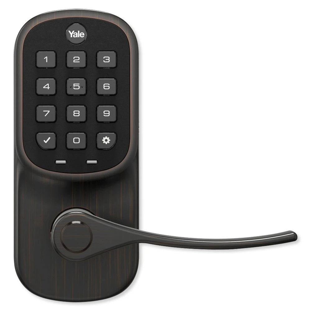 Yale Residential YRL216-CBA-0BP | Assure Keypad Lever Lock, Connected by August, Oil Rubbed Bronze