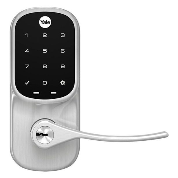 Yale Residential YRL226-CBA-619 | Assure Smart Touchscreen Lock and Lever with Wi-Fi and Bluetooth, Satin Nickel