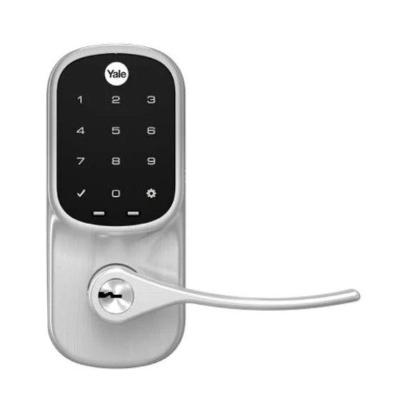 Yale Residential YRL226-NR-619 | Electronic Touchscreen Lever Lock, Standalone, Satin Nickel