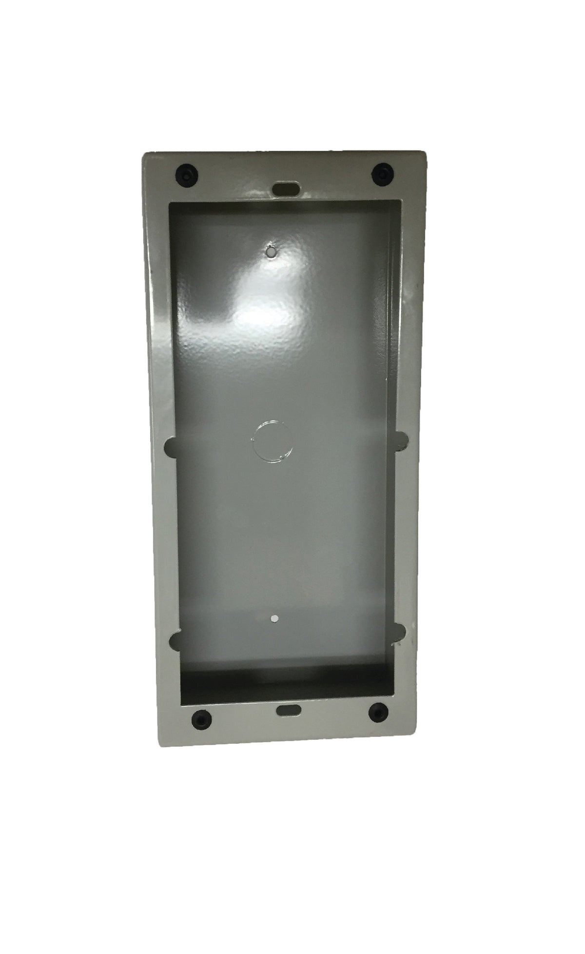 Zenitel 1000110708 | Surface-Mount Back Box, Metal, 5 x 11 x 2.5 in, Gray