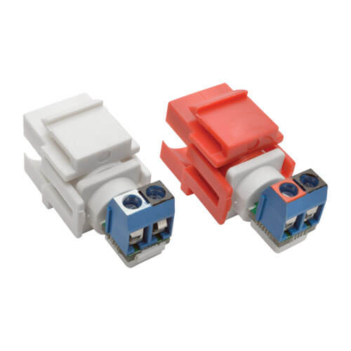 Tripp-Lite A050-000-ST-KJ | RCA Female Audio to Screw Terminal Keystone Jack Kit, Red/White