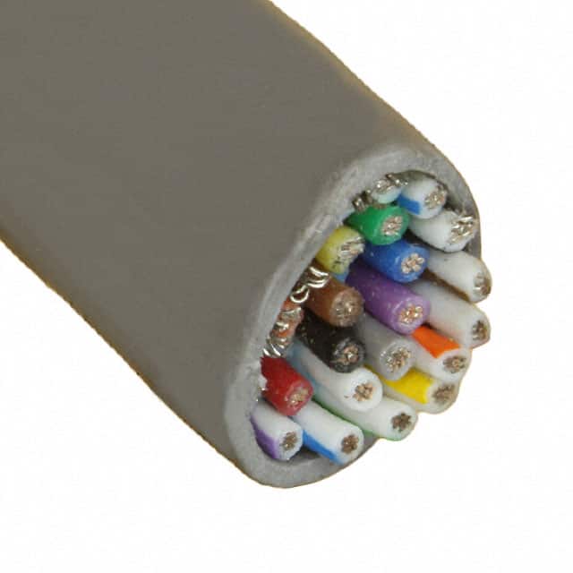 Alpha Wire 5110/25C SL002 | 25 Conductor Multi-Conductor Cable Slate 22 AWG Foil, Braid 500.0' (152.4m)