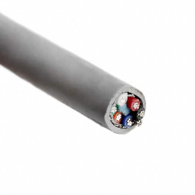Alpha Wire M2406 SL001 | 6 Conductor Multi-Conductor Cable Slate 28 AWG Foil, Braid 1000.0' (304.8m)
