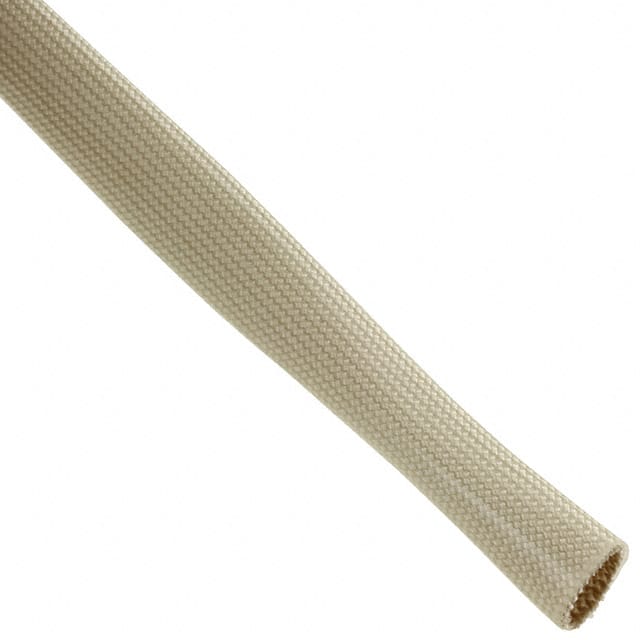 Alpha Wire PF2002 NA005 | Natural Fiberglass, Silicone Coated Braided Sleeving 0.258" (6.55mm) 100' (30.48m)