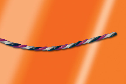 Alpha Wire 1115 MC001 | Communication-Control-Industrial-Cable, 2 Conductor, 30 AWG, Unshielded, 200 V, PVC Insulation, 0.055 Jacket Diameter, 7/38 Stranding