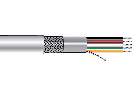 Alpha Wire 3469C SL001 | 9 Conductor Multi-Conductor Cable Slate 28 AWG Foil, Braid 1000.0' (304.8m)