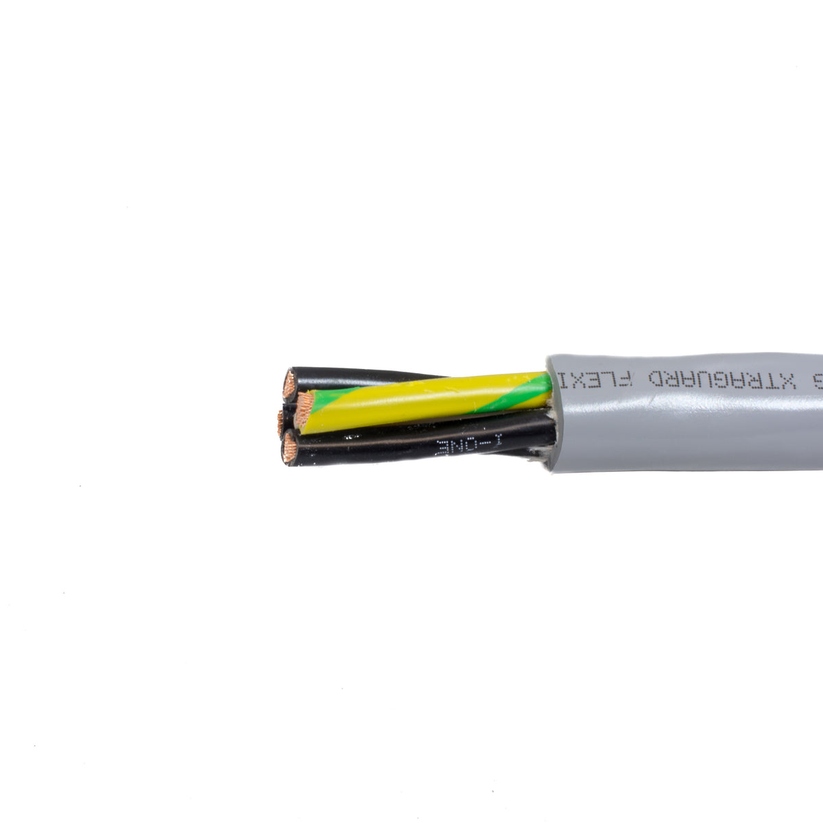 Alpha Wire 652205 SL001 | COMPOSITE CABLE, 22 AWG - 5 CONDUCTOR STRANDED BC PVC INSUL, NO SHIELDED PVC JACKET SLATE, XTRAGUARD FLEX