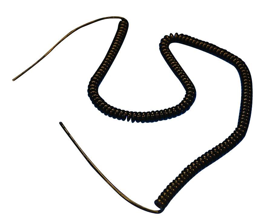 Alpha Wire 702/2R BK032 | Manhattan-Electrical-Cables, Cords-Cordsets, 2 Conductor, 23 AWG, Unshielded, 300 V, PVC Jacket, PP Insulation, 0.18 Jacket Diameter, Retractile, 120