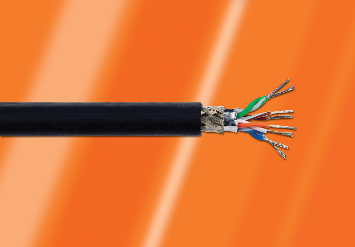 Alpha Wire 76010 BK001 - INDUST ETHERNET - 24-4P SOL BC CAT5E PP