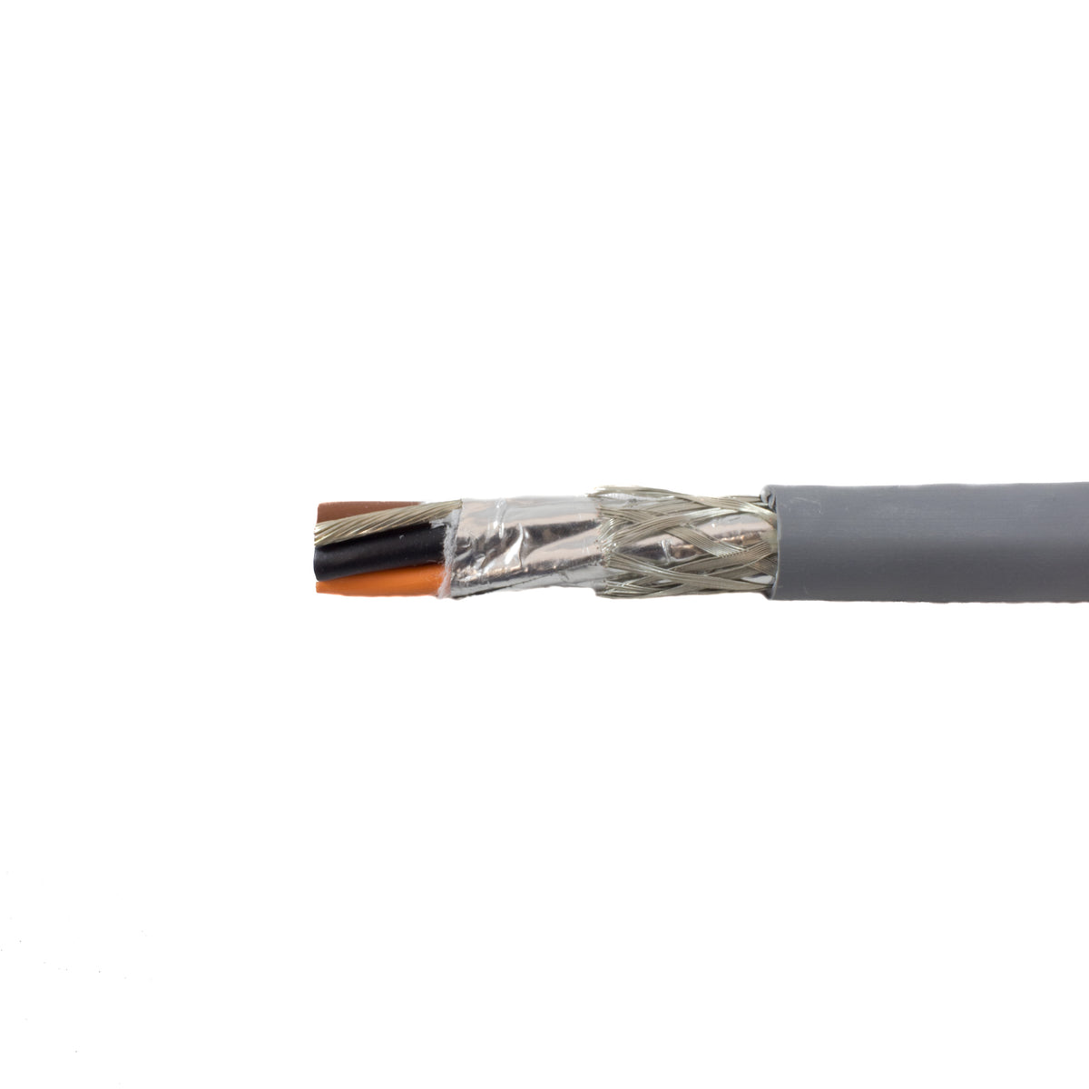 Alpha Wire 77207 SL001 | ECOCABLE, 20AWG, 4 Conductor, (7/28) Stranding, SupraShield (Premium Foil/Braid), MPPE, 1000 FT, Slate