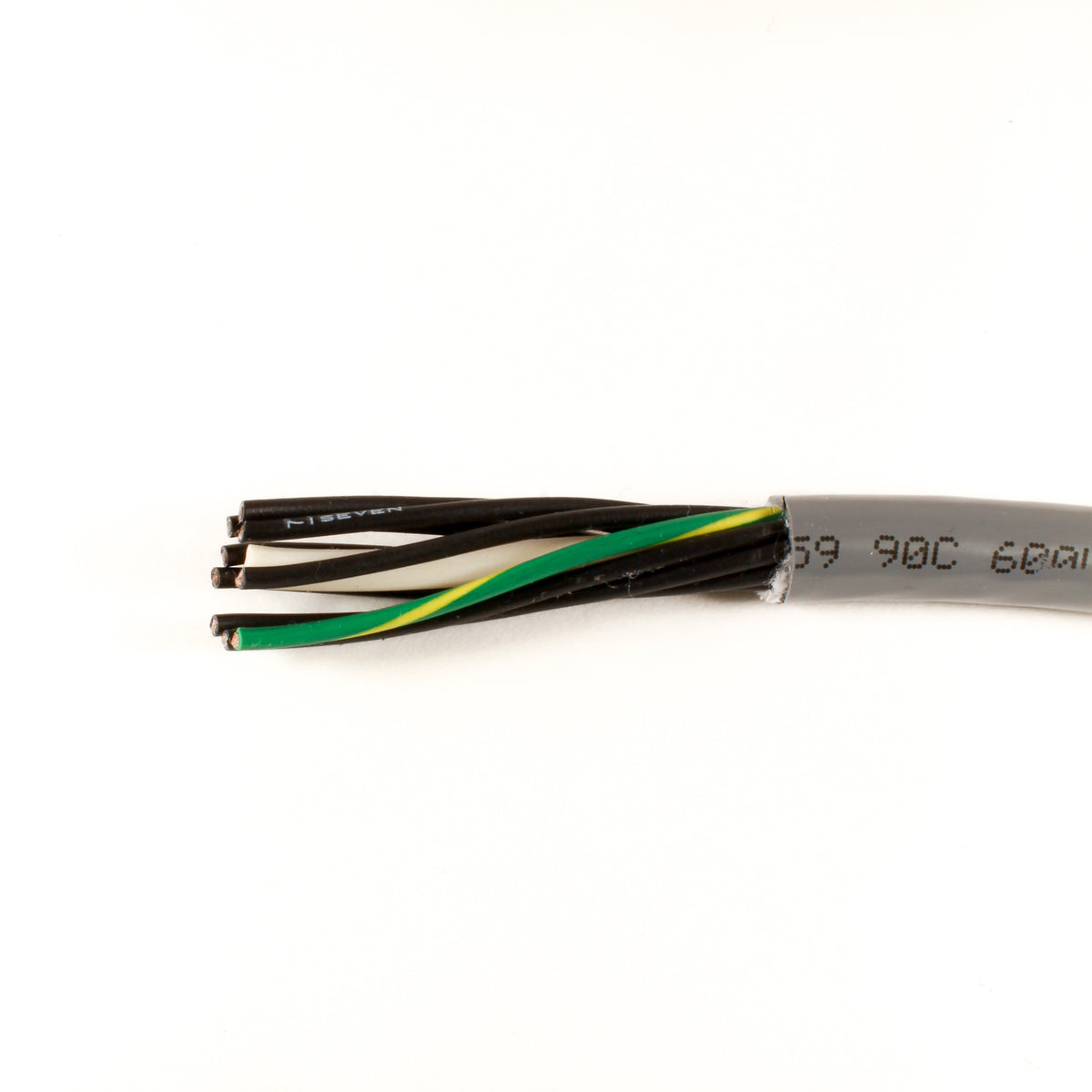 Alpha Wire 80038 SL005 | 12 Conductor Multi-Conductor Cable Slate 18 AWG 100.0' (30.5m)