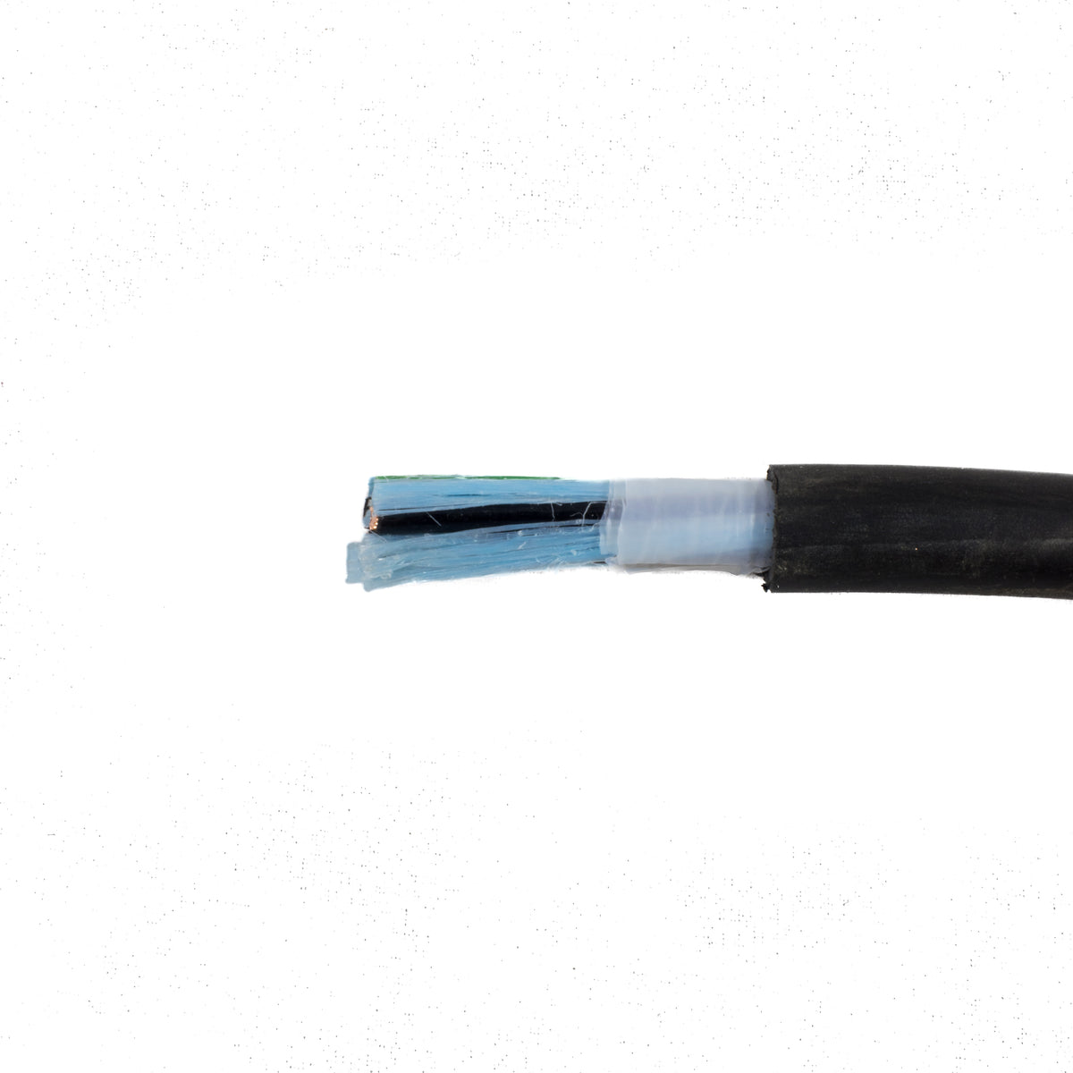 Alpha Wire 87307 BK199 | Xtra-Guard-Performance-Cable, 7 Conductor, 18 AWG, Unshielded, 600 V, PU Jacket, HYTREL Insulation, 0.38 Jacket Diameter, 0.05 Jacket Thickness, 19/30 Stranding
