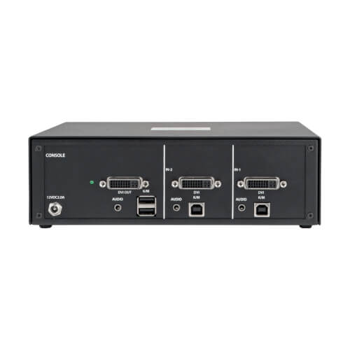 Tripp-Lite B002-DV1A2 | Secure KVM Switch, DVI to DVI - 2-Port, NIAP PP3.0 Certified, Audio, Single Monitor, TAA